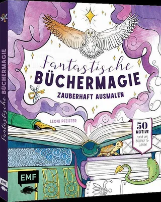 Produktbild von Fantastische Büchermagie - Zauberhafte Lesewelten zum Ausmalen