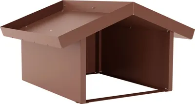 Produktbild von hiyard Garage Mähroboter Mährobotergarage Unterstand Rasenroboter Überdachung rostbraun