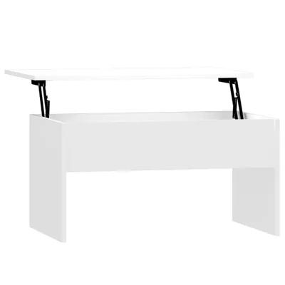 Immagine prodotto di vidaXL Tavolino da salotto bianco lucido 80x50,5x41,5 cm in materiale derivato dal legno