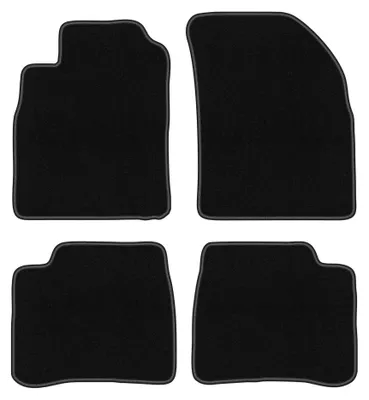 Productafbeelding van Velours automatten voor Hyundai Sonata III 1999-2005 (sedan) – 4-delig, zwart, op maat – Wielganizator BASIC