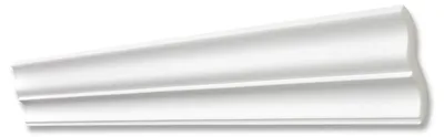 Produktbild von Decosa Zierprofil ST60, weiß, 65 x 60 mm, Länge: 2 m - 01 Stück