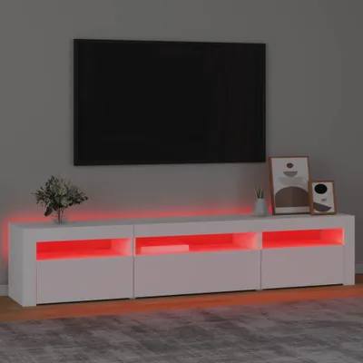 Obrázek produktu pro vidaXL TV skříňka s LED světly bílá 195x35x40 cm