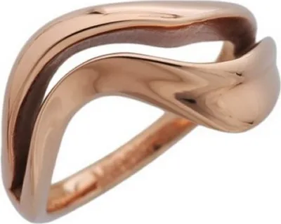 Produktbild von Misaki Damen Ring Edelstahl Rotgold Gr.52 VAGUES QCRRVAGUES52