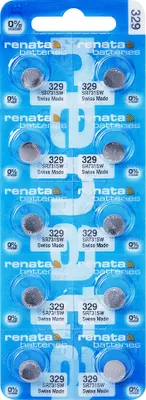Produktbild von 10x RENATA Uhrenbatterie 329 für Armbanduhr Knopfzelle SR 731 V329 SR731SW