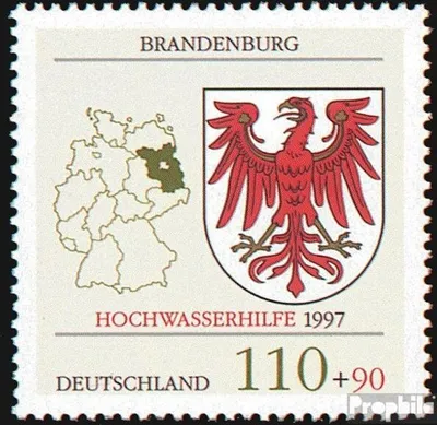 Produktbild von Briefmarken BRD (BR.Deutschland) 1997 Mi 1941 (kompl.Ausg.) postfrisch Hochwasserhilfe Brandenburg