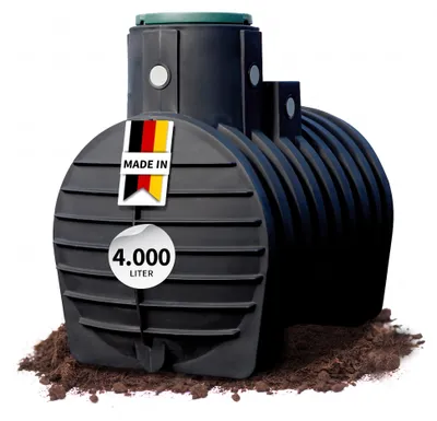 Productafbeelding van 4rain MONO ondergrondse regenwatertank 4000 L incl. tankafdekking, AI-gegenereerde afbeelding