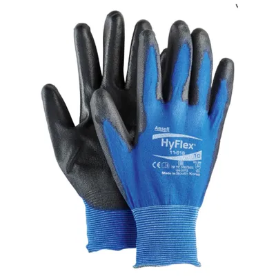 Produktbild von Ansell Mechanischer Schutzhandschuh HyFlex 11-618 dunkelblau/schwarz 9