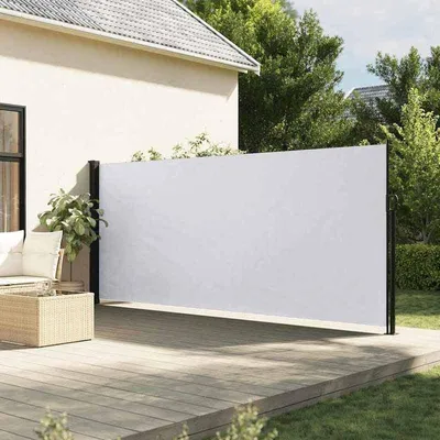 Obrázok produktu pre Sklopná veterná clona – 170x300 cm – Ochrana terasy a balkóna pred vetrom – Polyester s vodoodpudivou úpravou