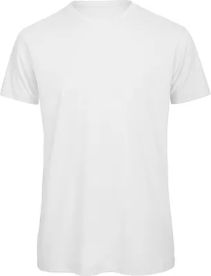 Produktbild von B&C TM042 | Herren T-Shirt / 100% Organic Baumwolle - Farbe: White - Größe: 3XL