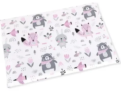 Obrázek produktu pro Polštářek pro kojence do postýlky - 42x32 cm, (tenký) - Bílá,Žlutá