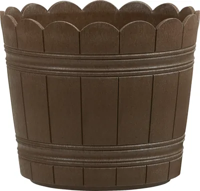 Blumenkübel 4 L Rattan-Optik Umbra Dunkel