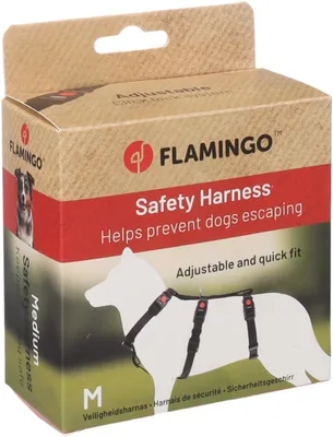 Produktbild von Hund Sicherheitsgeschirr Zera, Schwarz, Größe M 45-65cm