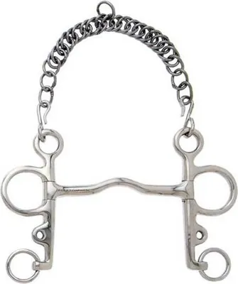 Image de Mors Pelham Sefton avec embouchure fine Argent 14.5 cm Argent 14.5 cm