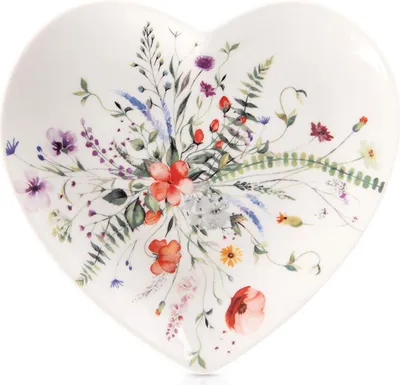 Obrázek produktu pro Dezertní talíř z porcelánového srdce, 17,5x17 cm