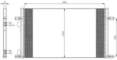 Produktbild von NRF Kondensator, Klimaanlage 35298