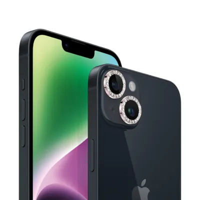 Produktbild von Kameraschutz für Apple iPhone 14/14 Plus Linsen Panzerfolie in Rosa
