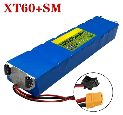 Immagine prodotto di Batteria MKEPA - 36V 10S3P per scooter elettrici - 100Ah, batteria agli ioni di litio 18650 - compatibile con scooter elettrici M365 - dimensioni: 340 x 66 x 42 mm - colore: blu