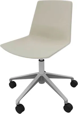 Produktbild von Quadrifoglio Besucherstuhl Clue OCLUEA01 BA B01/009 beige, weiß Stoff