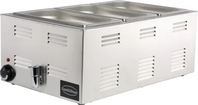 Produktbild von CHEFGASTRO Bain Marie mit Ablasshahn BxTxH 538x336x243mm