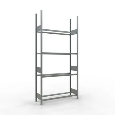 Produktbild von Rädergrundregal 2750x1300x400 mm - 4 Ebenen á 1300 mm, verzinkt