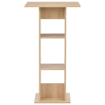 Image de vidaXL Table de bar chêne brun 60x60x110 cm