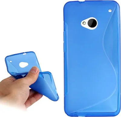 Produktbild von Schutzhülle Motiv Case Handyhülle Case für HTC One M7 Transparent / Blau