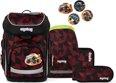 Imagen del producto de Conjunto de mochila escolar tipo cubo, marca UnaufhaltBär, color