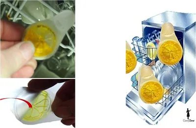 Produktbild von 24x Geschirrspüler-Deo Zitrone Spülmaschinenduft gegen Geruch
