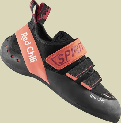 A single climbing shoe is shown against a plain background.