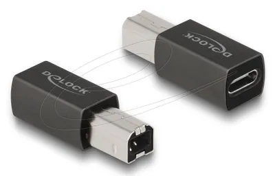 Produktbild von DELOCK USB 2.0 Adapter USB Type-C Buchse zu Typ-B Stecker