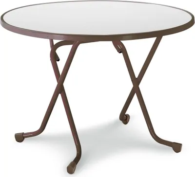 Produktbild von Klapptisch Dublin Stahl Braun 100 x 100 x 73 cm