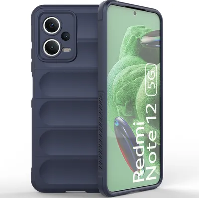 Produktbild von Redmi Note 12 5G Hülle, Weich TPU Silikon Stossfest Anti-rutsch Schutzhülle für Xiaomi Redmi Note 12 5G Dunkelblau