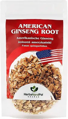 Produktbild von Amerikanische Ginsengwurzel, Scheiben für tee Panax quinquefolius 100G
