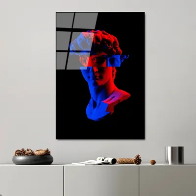 Immagine prodotto di Wallity, UV-205 70 x 100, Quadro decorativo in vetro temperato, 100 % vetro temperato, Multicolore, 70 x 100 cm