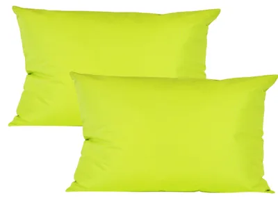 Produktbild von JACK 2er Set 40x60cm Outdoor Kissenhülle Kissenbezug Wasserfest Sitzkissen Lounge Kissen Garten Stuhl Lotus Effekt, Farbe:Limette