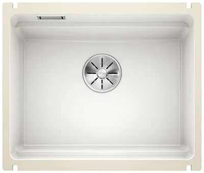 Produktbild von BLANCO ETAGON 500-U Unterbauspüle / Keramik / kristallweiß glänzend / Stopfen