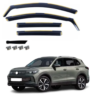 Produktbild von Komplettset mit 4 Windabweisern für VW Volkswagen TIGUAN III (Baujahre 2024–2026)