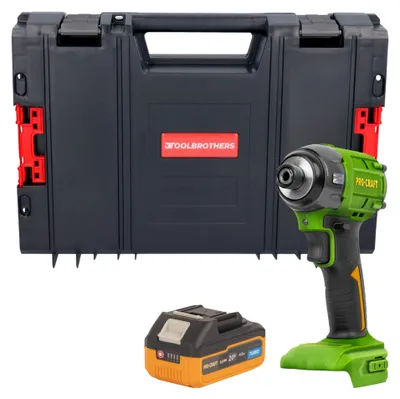 Produktbild von Procraft PS22bb Akku Schlagschrauber 20 V 230 Nm 1/2" Brushless + 1x Akku 4,0 Ah + RHINO Toolcase - ohne Ladegerät