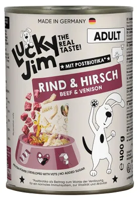 Produktbild von Lucky Jim Classic Adult Rind & Hirsch 400g