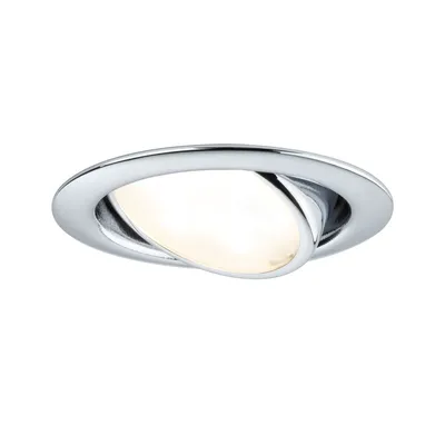 Image de Ensemble de spots encastrables LED Paulmann, pivotants, 3 x 4,2 W, 13 VA, 230/350 mA, chromé/métallique