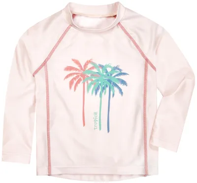 Produktbild von Playshoes Uni Kinder Langarmshirt Rash-Guard-Shirt, Lang Ecru Palmen, 110-116