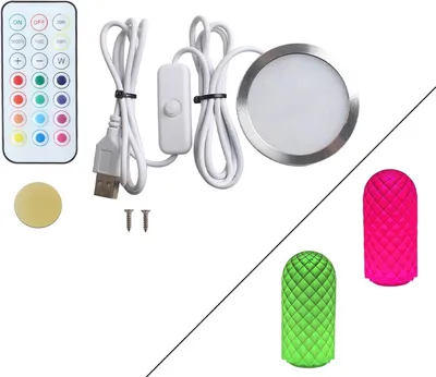 LED-Lampen-Bausatz mit Fernbedienung, mehrfarbig, 5 W