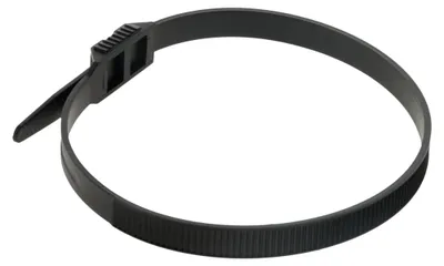 Image de Colliers de serrage, 9 x 350 mm, noirs, 20 pièces