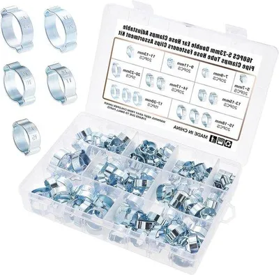 Zdjęcie produktu dla Regulowane podwójne zaciski do rur 5–23 mm, ocynkowane