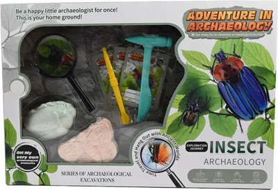 Zdjęcie produktu dla Zestaw Archeologiczny Dla Dzieci Entomolog Skamieniałości Owadów