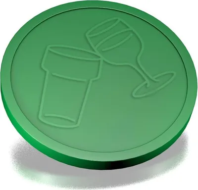 Immagine prodotto di Gettoni per birra e vino CombiCraft Verde - Ø29mm - 250 pezzi