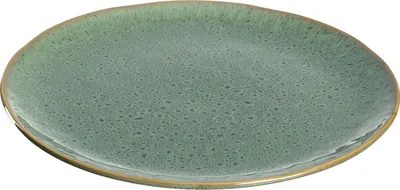 Zdjęcie produktu dla LEONARDO Matera, Talerz obiadowy, Okrągły, Ceramika, Zielony, 27 cm, 20 mm
