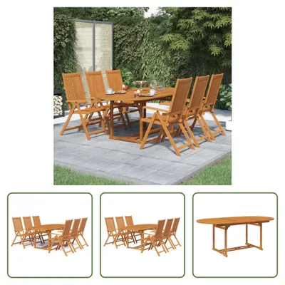 Produktbild von The Living Store 7-tlg. Garten-Essgruppe Massivholz Akazie