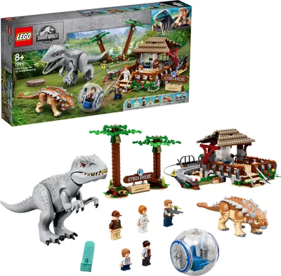 Produktbild von LEGO 75941 Jurský svet Indominus Rex vs. Ankylosaurus, hračky pre dievčatá a chlapcov od 8 rokov s figúrkami dinosaurov a gyrosférou