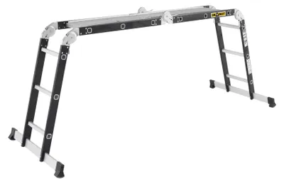 Immagine prodotto di Drabest | Scala a pioli - 4 gradini - Portata massima 150 kg - Altezza massima di lavoro 419 cm - Pieghevole